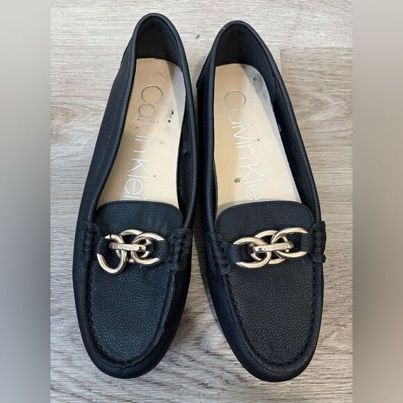 Calvin Klein Black Loafers for Women - Picture 1 of 7